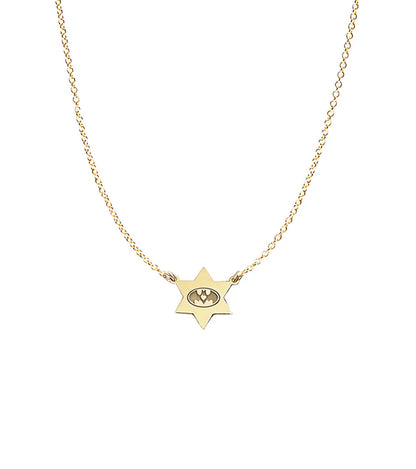 “You Are in Our Hearts” Magen David Pendant Necklace