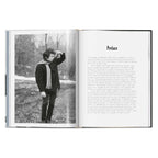 Daniel Kramer photograph of Bob Dylan outdoors in Woodstock beside the book's preface