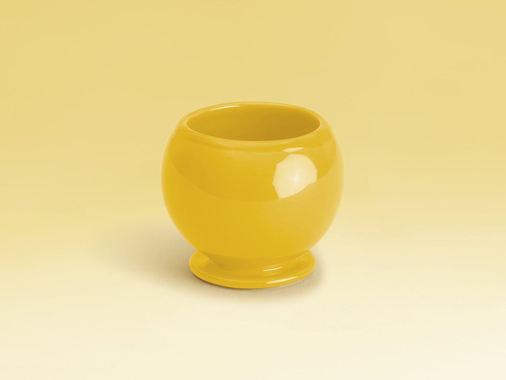 Bubble Kiddush Cup in Mustard glazed ceramic by Tchotchke