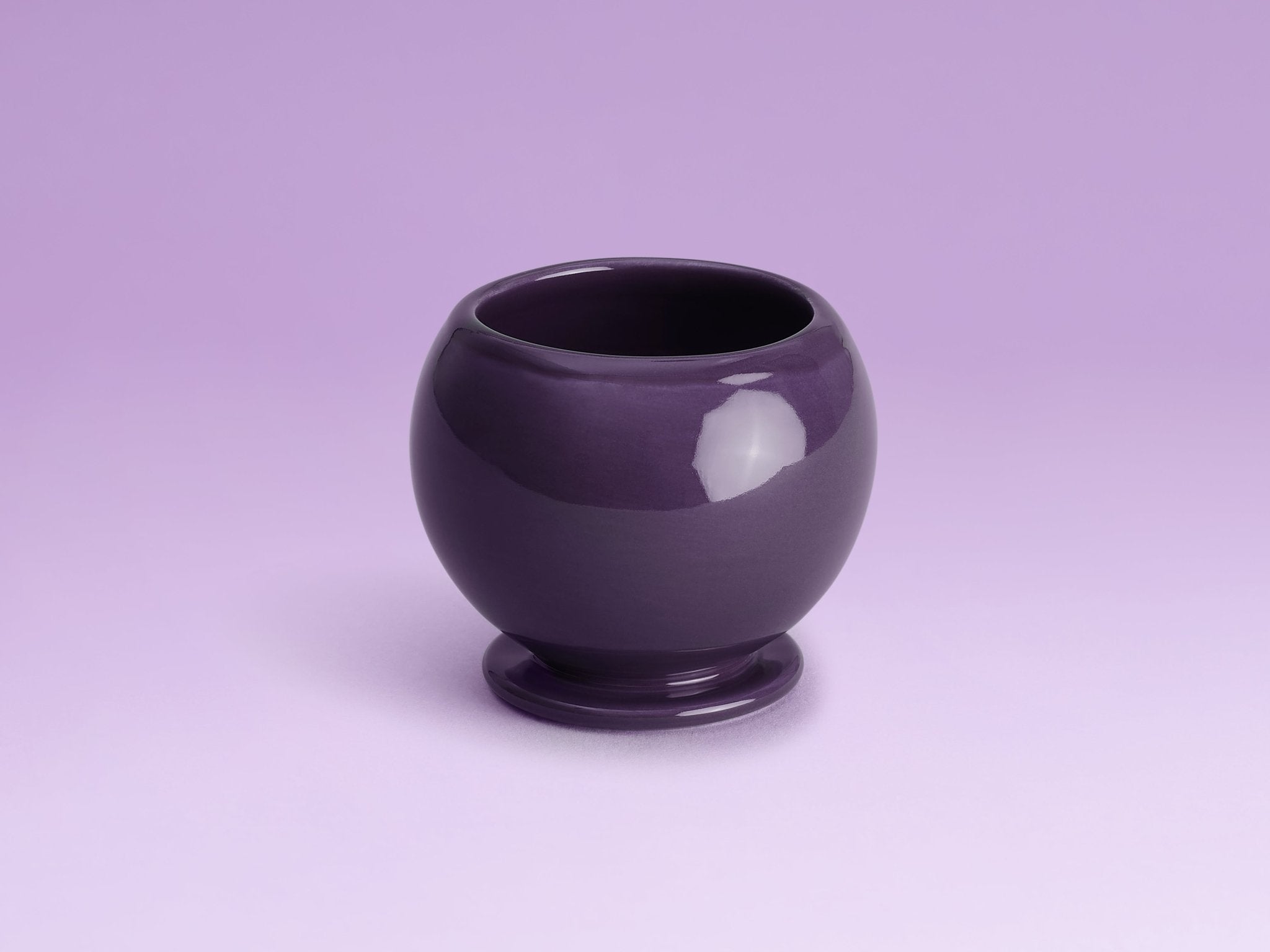 Bubble Kiddush Cup in Plum glazed ceramic by Tchotchke