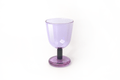 Buttercup Kiddush Glass in Purple and Smoke by Tchotchke