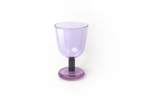 Buttercup Kiddush Glass in Purple and Smoke by Tchotchke