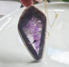 Phantom Amethyst Amulet Necklace