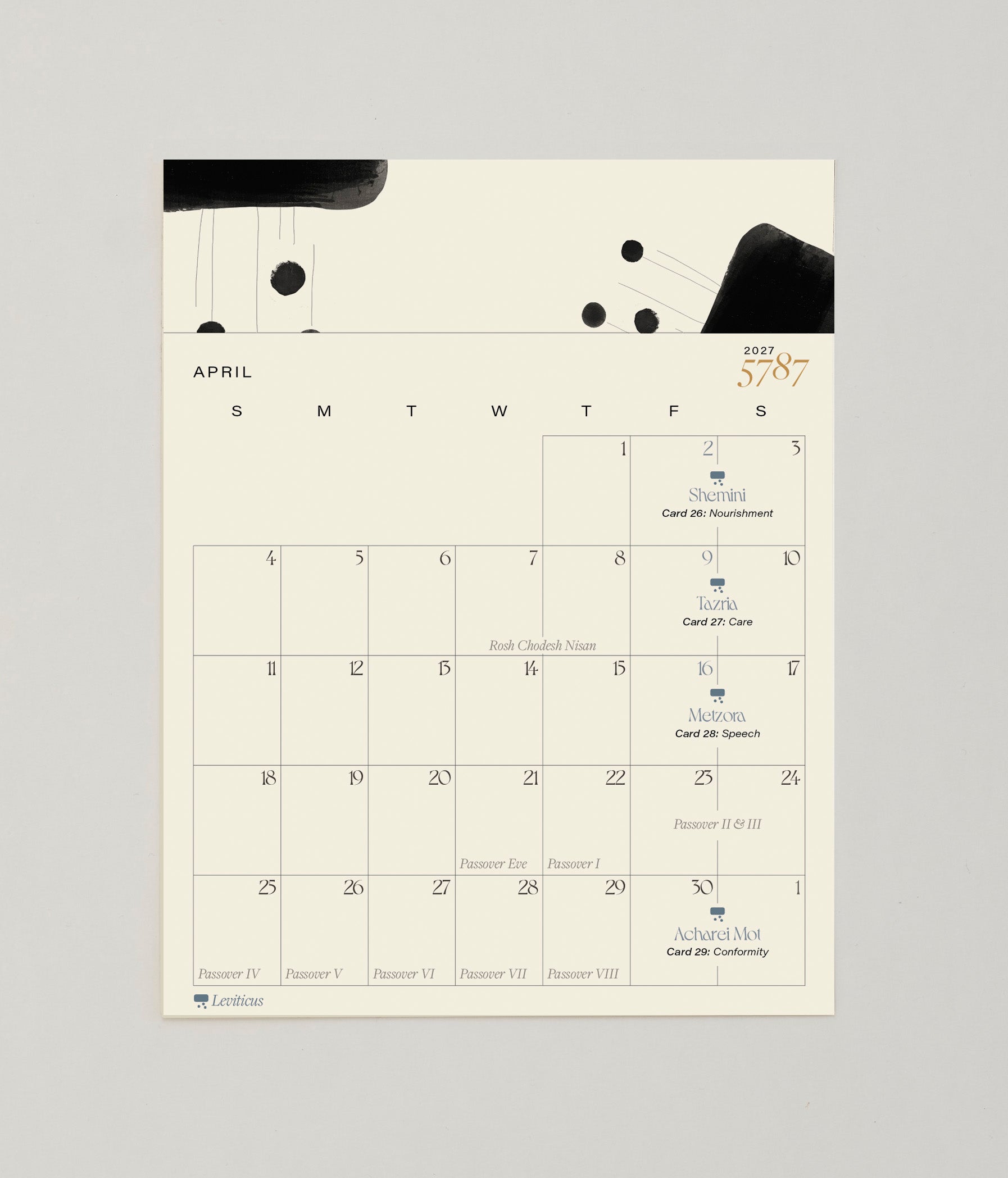 5787 Calendar + Stand