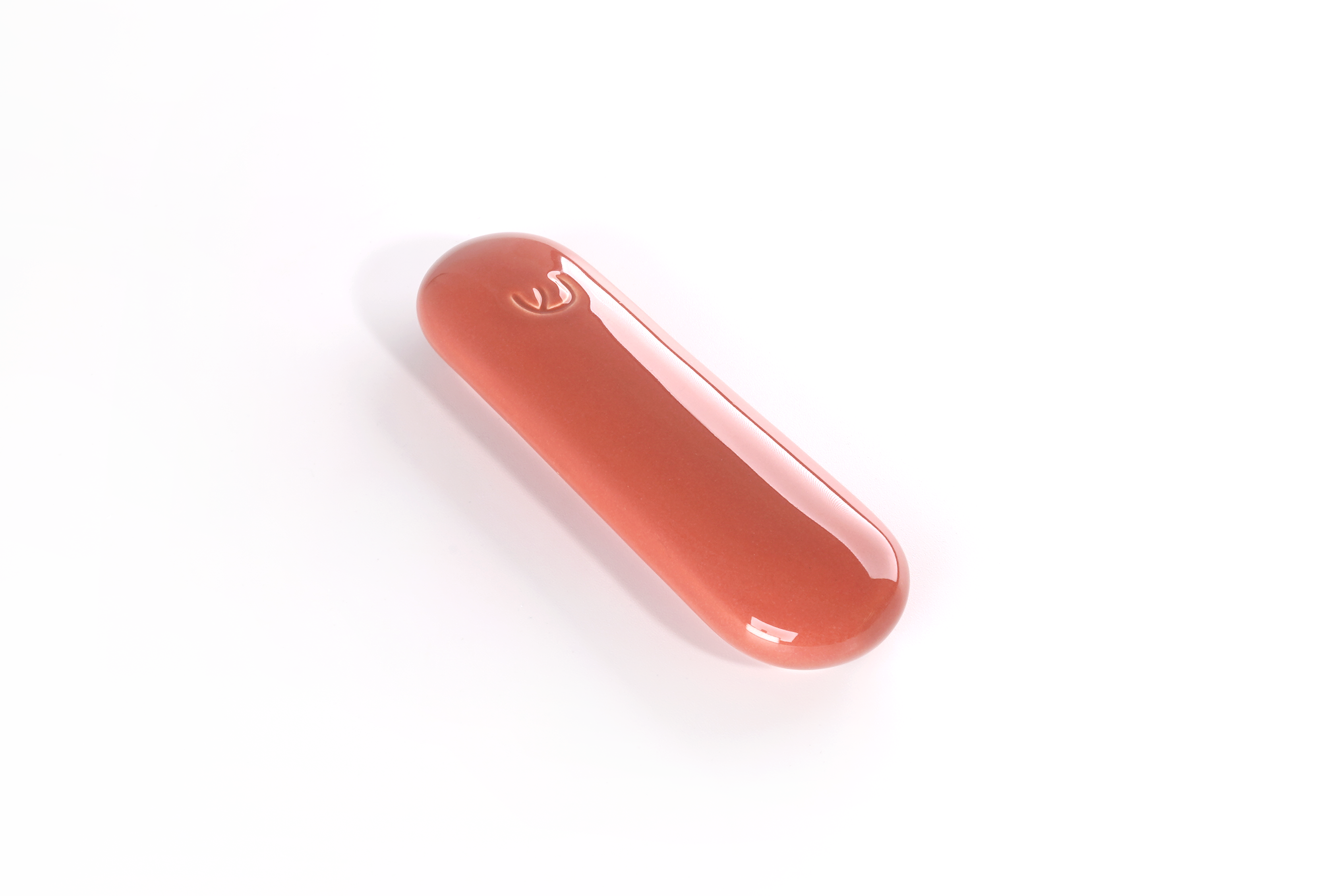 Coral Ceramic Pill Mezuzah by Tchotchke