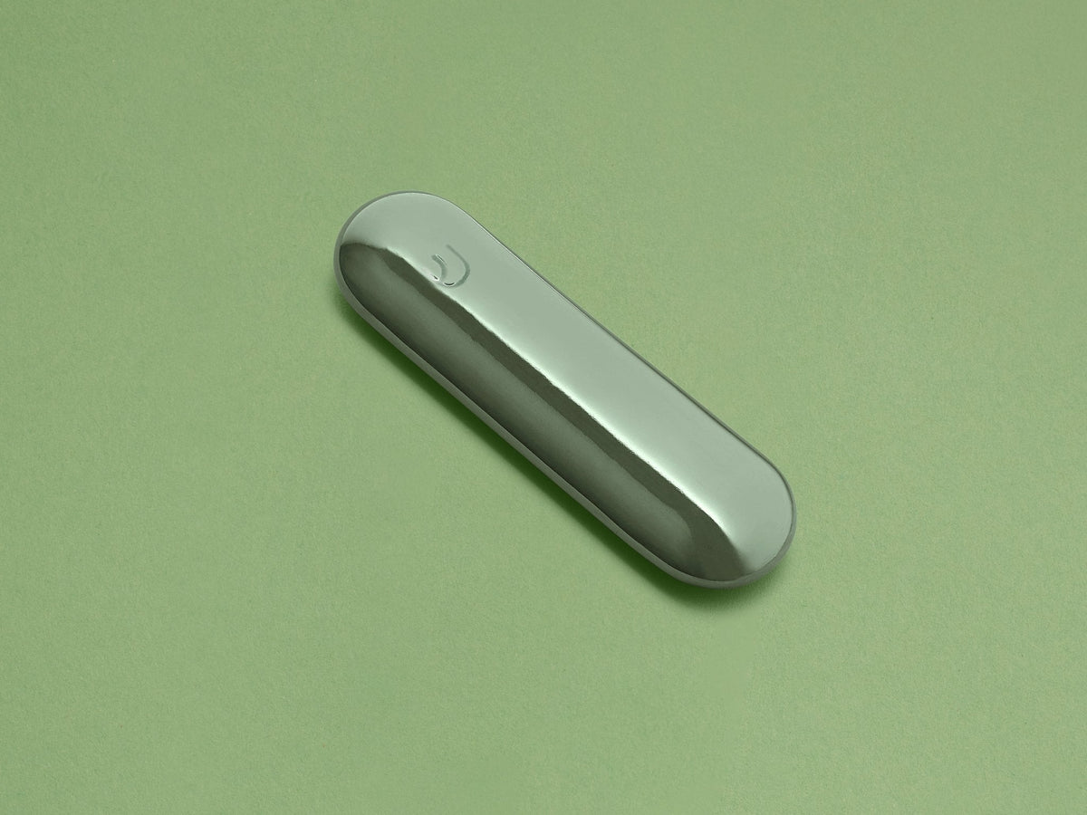 Fern Ceramic Pill Mezuzah by Tchotchke
