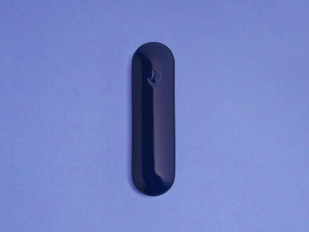 Indigo Ceramic Pill Mezuzah by Tchotchke