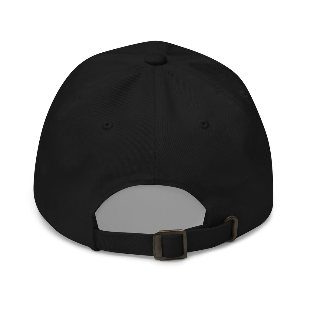 Eitan Chitayat's I'm That Jew™ Hat in black with white embroidery, back view