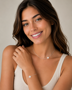 Tiny Asymmetrical Star of David Classic Necklace