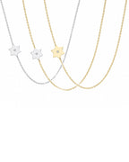 Tiny Asymmetrical Star of David Classic Necklace