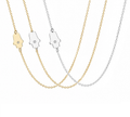 Tiny Asymmetrical Diamond Hamsa Necklace