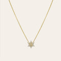 Diamond Star of David Necklace in 14K yellow gold by Zoe Lev