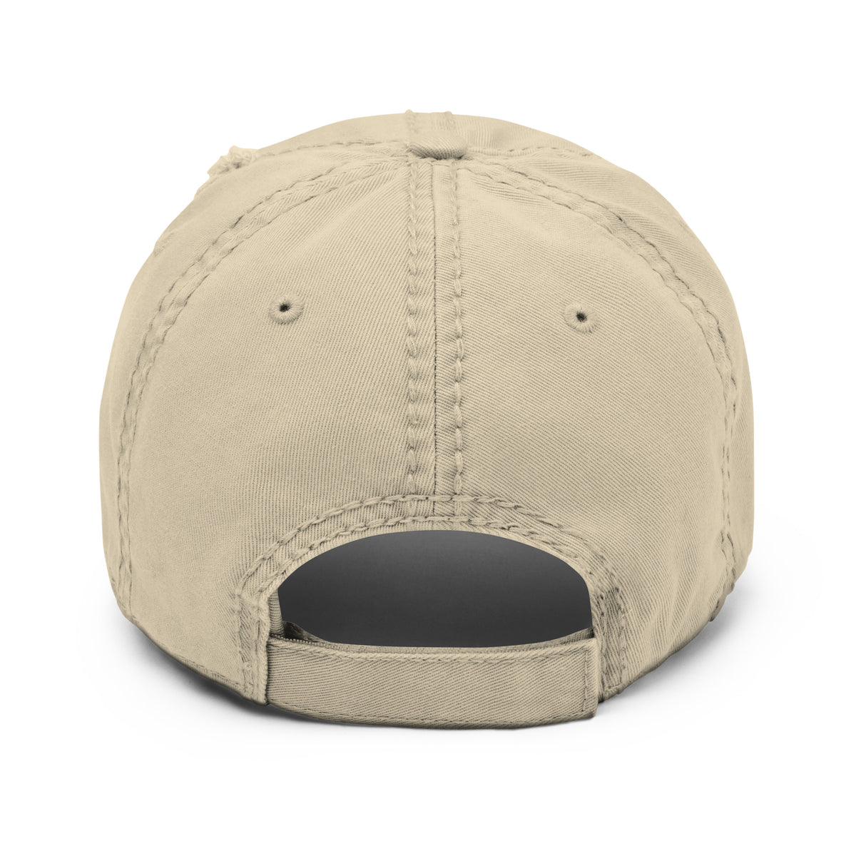 Eitan Chitayat's I'm That Jew™ Distressed Hat in khaki, back view