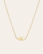 Diamond Evil Eye Necklace