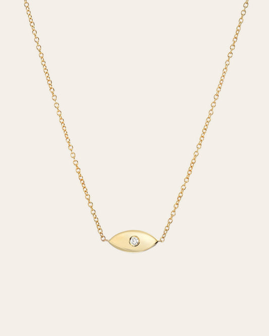Diamond Evil Eye Necklace