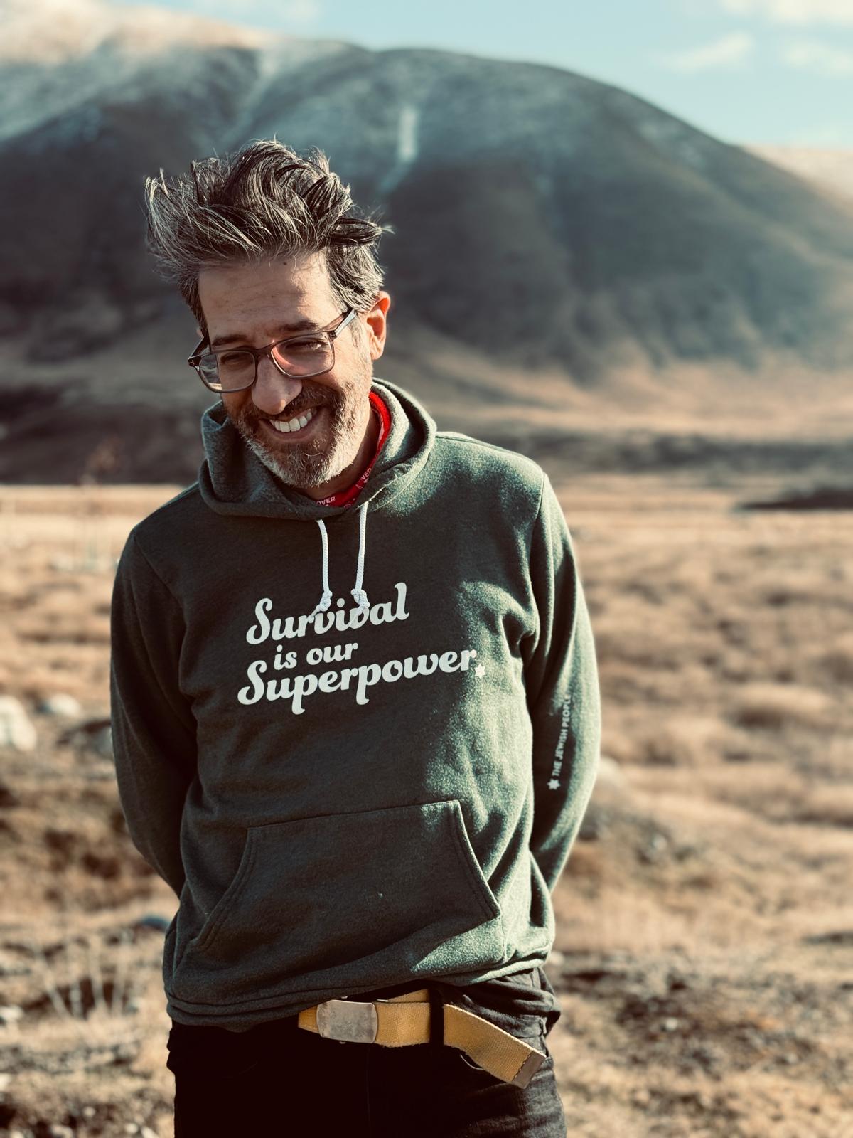 "Survival is our Superpower" Lightweight Hoodie