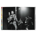 Alfred Wertheimer photograph of Elvis Presley performing onstage with his band
