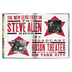 Elvis and the Birth of Rock and Roll book open to the Steve Allen Show at Hudson Theater in 1956