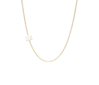 Asymmetrical Tiny Star of David Necklace