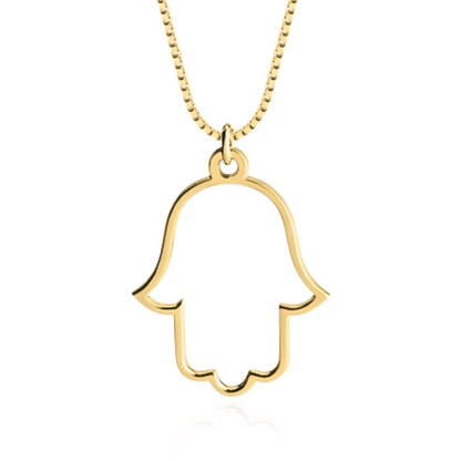 "Let it Be" Hamsa Necklace