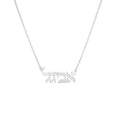 Personalized Hebrew Nameplate Necklace in sterling silver by Miriam Merenfeld