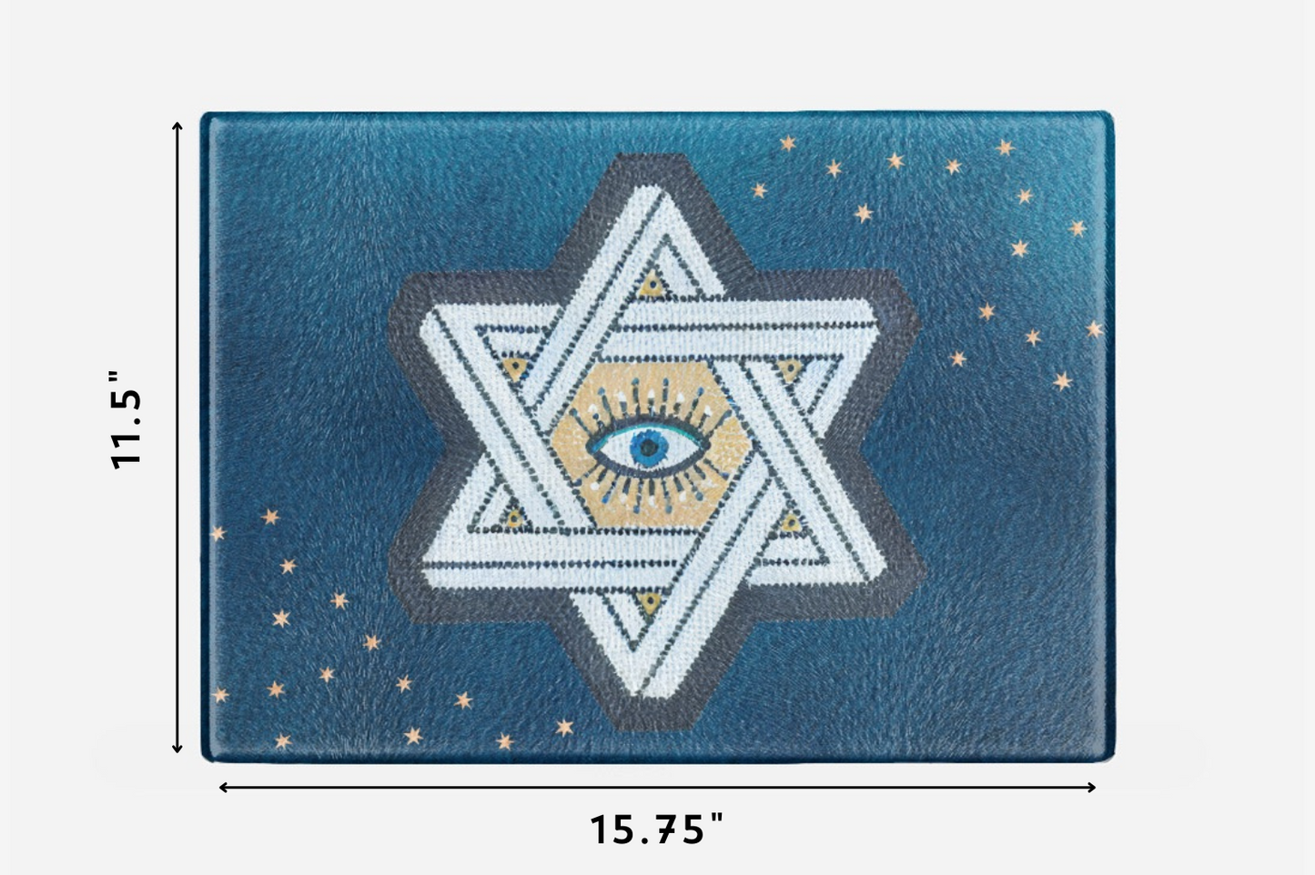 Sapira Glass Platter – XL Drip Tray, Latke Board & Challah Board