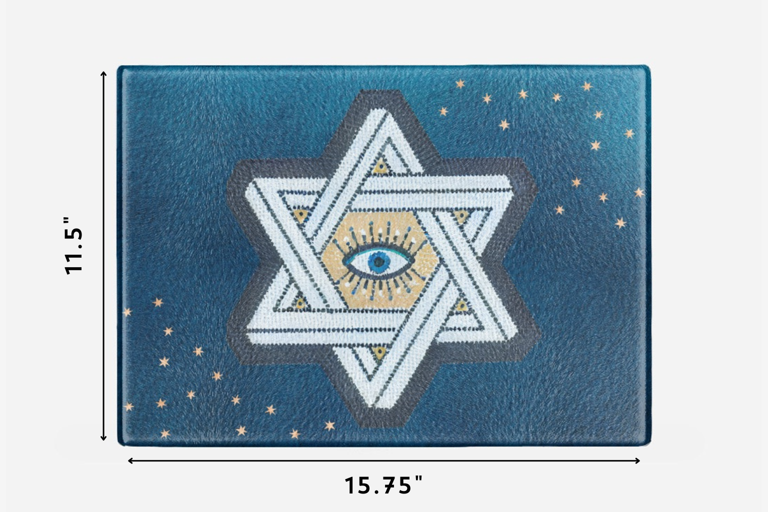 Sapira Glass Platter – XL Drip Tray, Latke Board & Challah Board