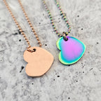 AHAVA (אהבה) Heart Rainbow Necklace