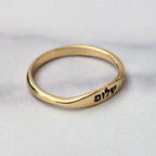 Shalom Dainty Band Ring