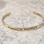 Believe in Miracles Skinny Cuff Bracelet