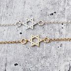 Tiny Star of David Crystal Necklace