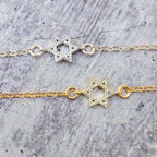 Tiny Star of David Crystal Necklace