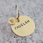 Fageleh Hand Stamped Brass Keychain – LGBTQ Pride