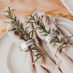 Next Year in Jerusalem Silver Napkin Rings