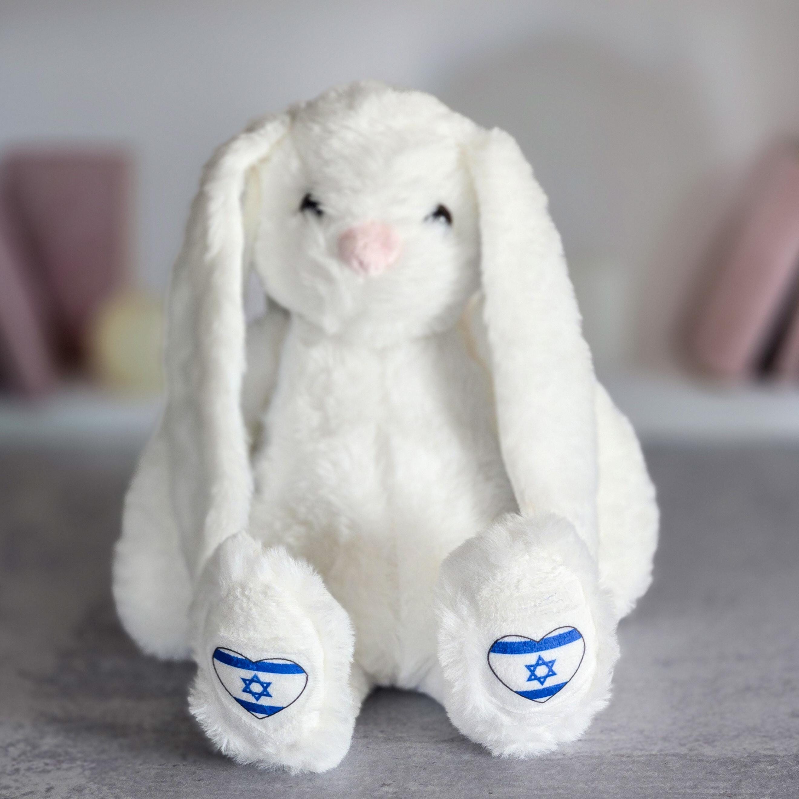 Personalized Am Yisrael Chai Plush Bunny