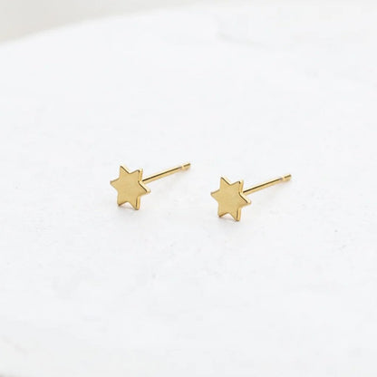 Tiny Star of David Earrings