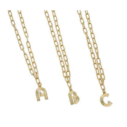 Deco Initial Necklace