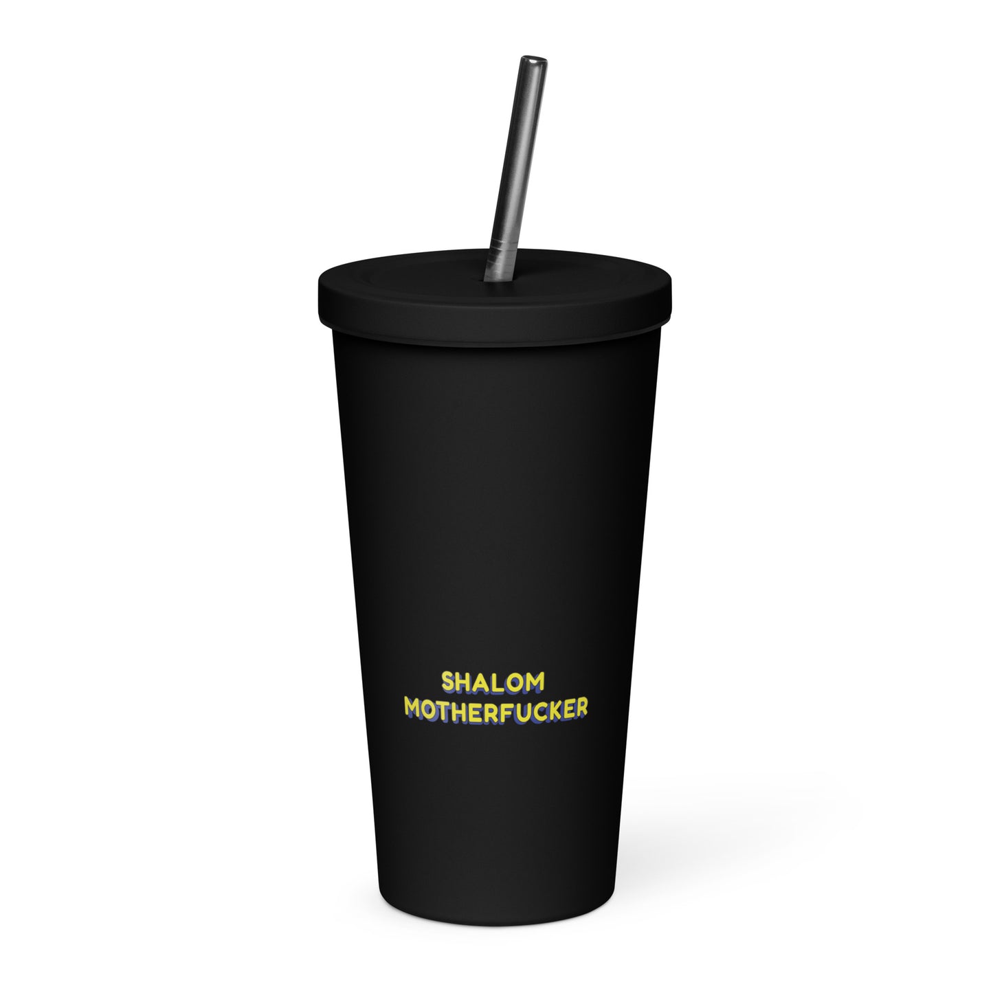 "Shalom Motherfucker" Tumbler With Straw