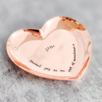Jewish Joy Is an Act of Resistance heart trinket dish personalized in Hebrew