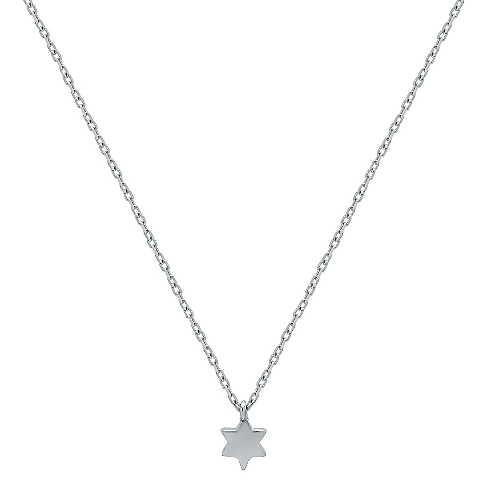 925 Sterling Silver Star of David Necklace