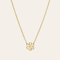 Kids 14K Gold Diamond Flower Necklace by Zoe Lev