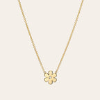Kids 14K Gold Diamond Flower Necklace by Zoe Lev