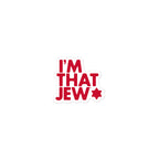 I'm That Jew red kiss-cut sticker by Eitan Chitayat
