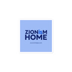 ZIONisM Home 3" square sticker in Carolina Blue