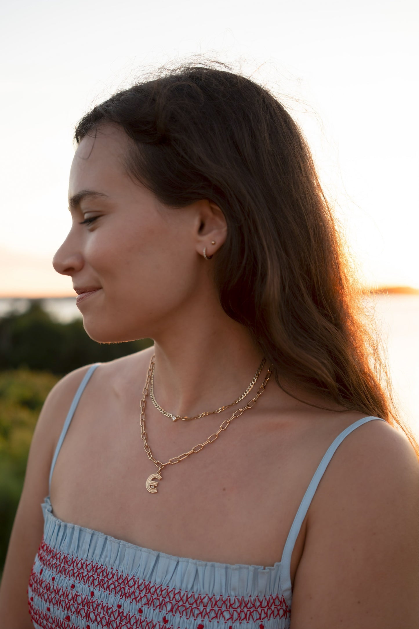 Deco Initial Necklace