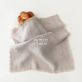 Linen Shabbat challah cover in Natural by Oneg