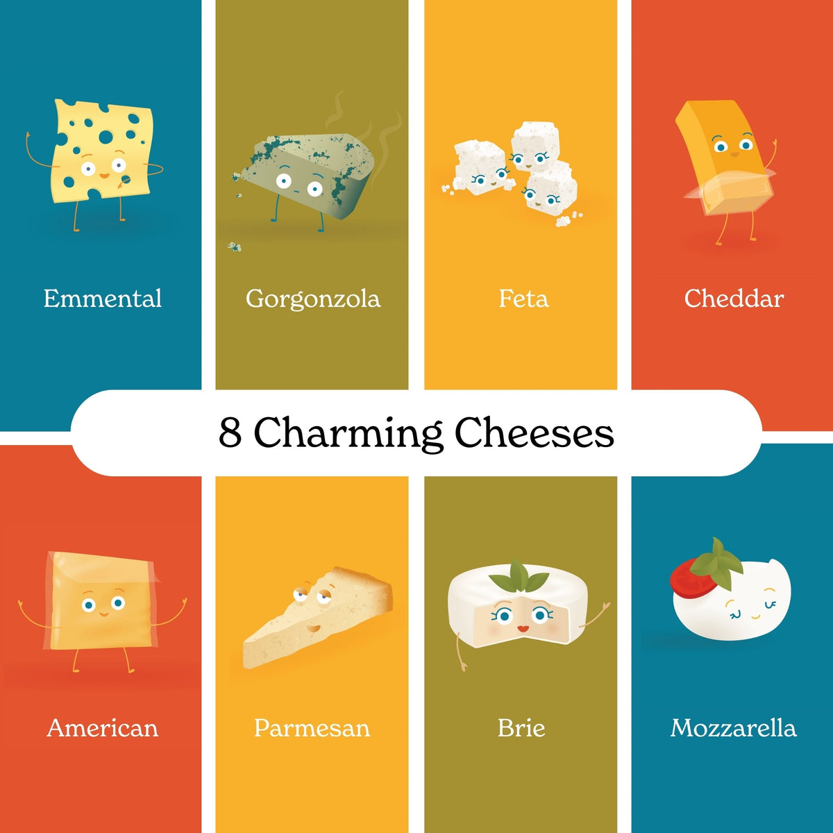 Little Book of Cheese board book, fourth product image