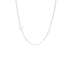 Asymmetrical Tiny Star of David Necklace
