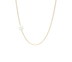 Asymmetrical Tiny Star of David Necklace