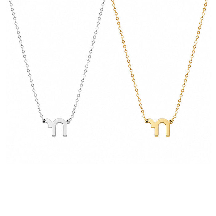 Mini Chai Pendant Necklace in sterling silver and gold by Miriam Merenfeld